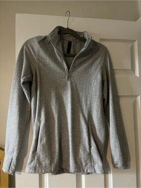 Kyodan Light Gray Half-Zip Sweater